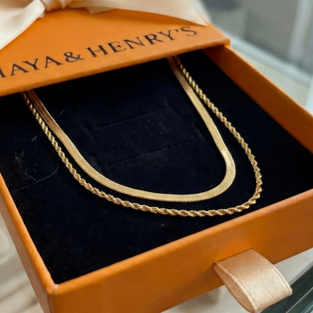 Juliana Solvia Necklace | Gold Maya Henry Jewelry