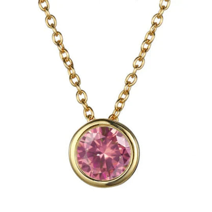 Lunaria Gemmara Birthstone Necklace | Gold Maya Henry Jewelry