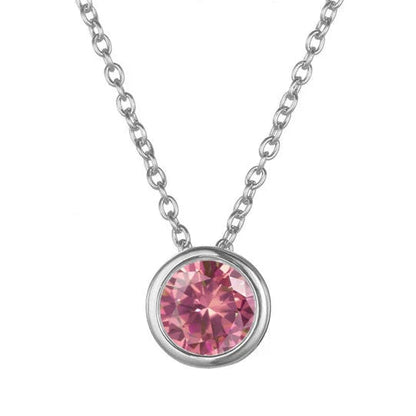 Lunaria Gemmara Birthstone Necklace | White Gold Maya Henry Jewelry