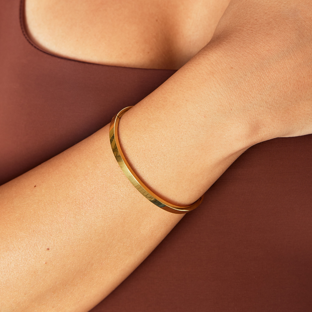 Lily Gold Bangle Maya Henry Jewelry