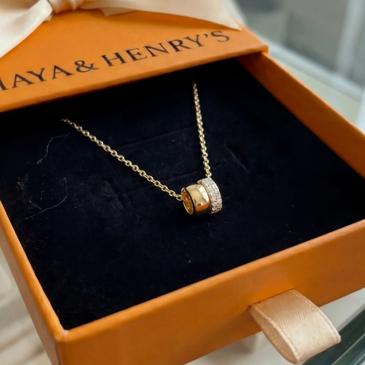 Lumi Duo Necklace | Gold Maya Henry Jewelry
