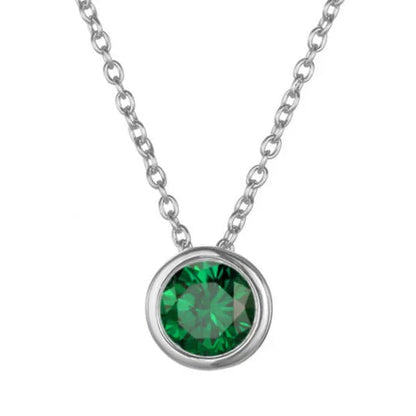 Lunaria Gemmara Birthstone Necklace | White Gold Maya Henry Jewelry