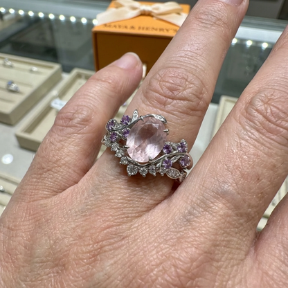 Miravelle Leafglow Ring Set | White Gold Maya Henry Jewelry