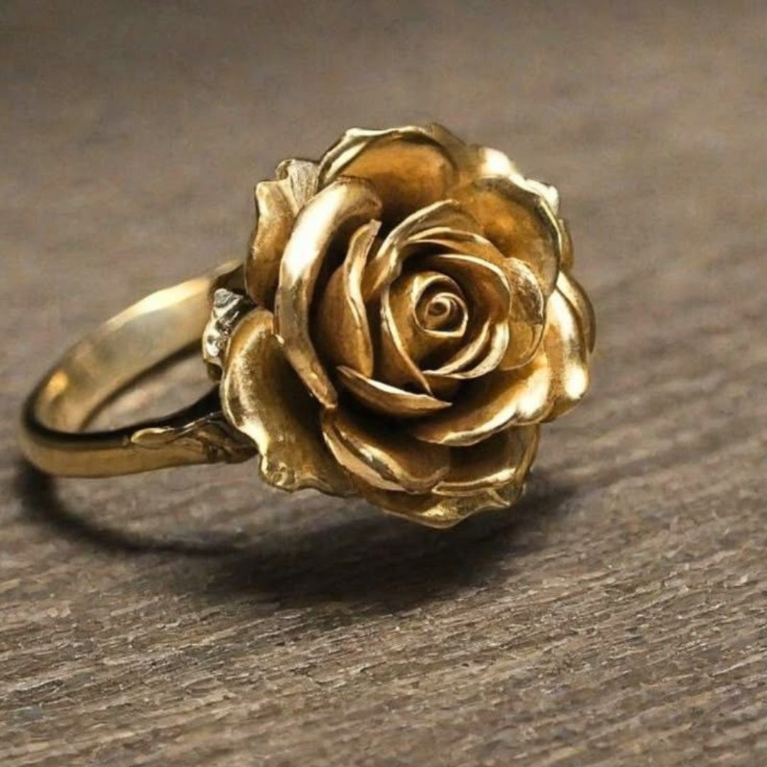 Timeless Golden Flower Ring Maya Henry Jewelry
