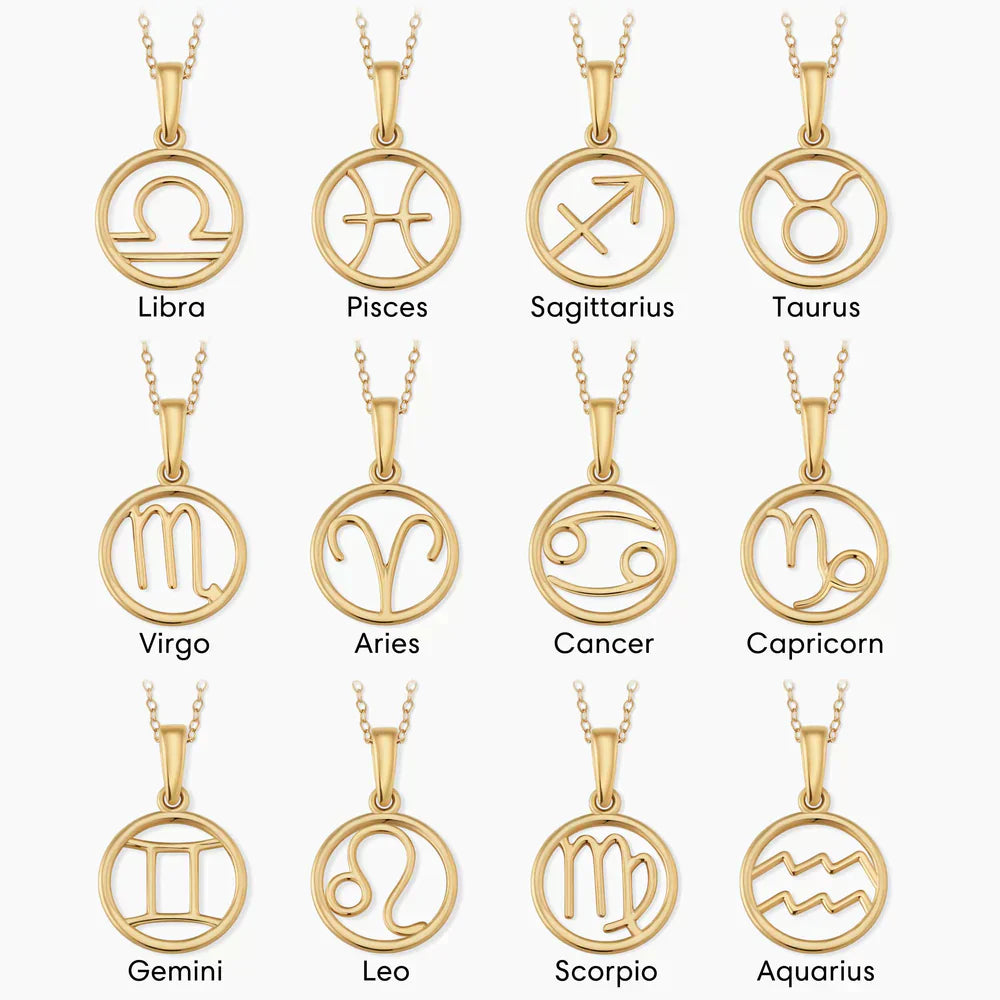 Zodiac Sign Necklace | Gold Maya Henry Jewelry