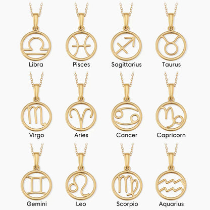 Zodiac Sign Necklace | Gold Maya Henry Jewelry