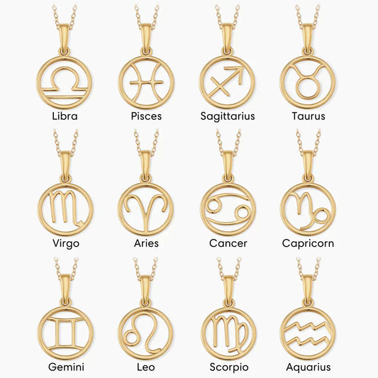 Zodiac Sign Necklace | Gold Maya Henry Jewelry