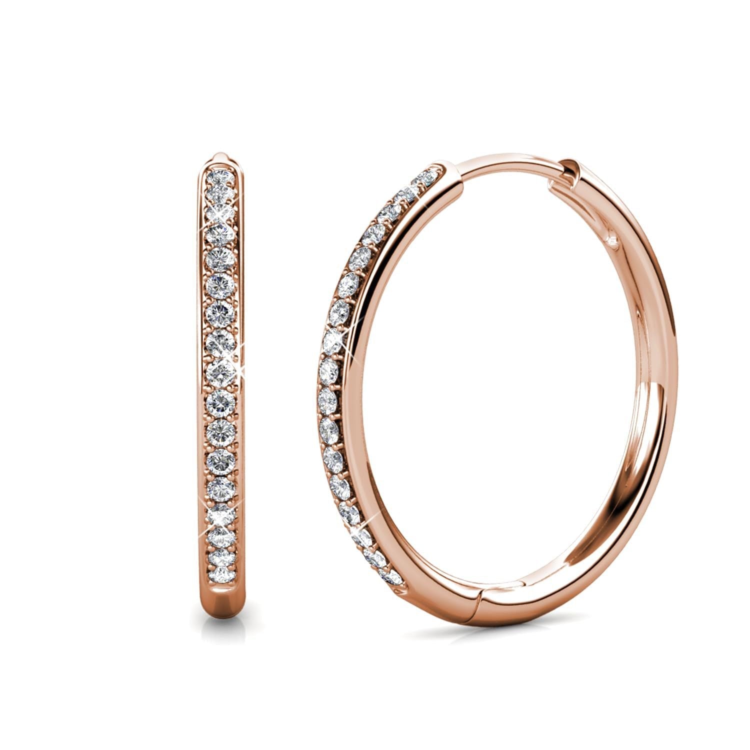 Sorel Pave Earrings | Gold Maya Henry Jewelry