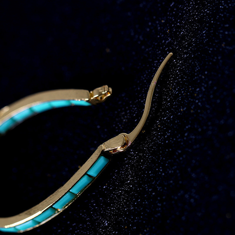 Caspian Edge Hoops | Gold Maya Henry Jewelry