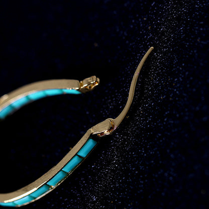 Caspian Edge Hoops | Gold Maya Henry Jewelry