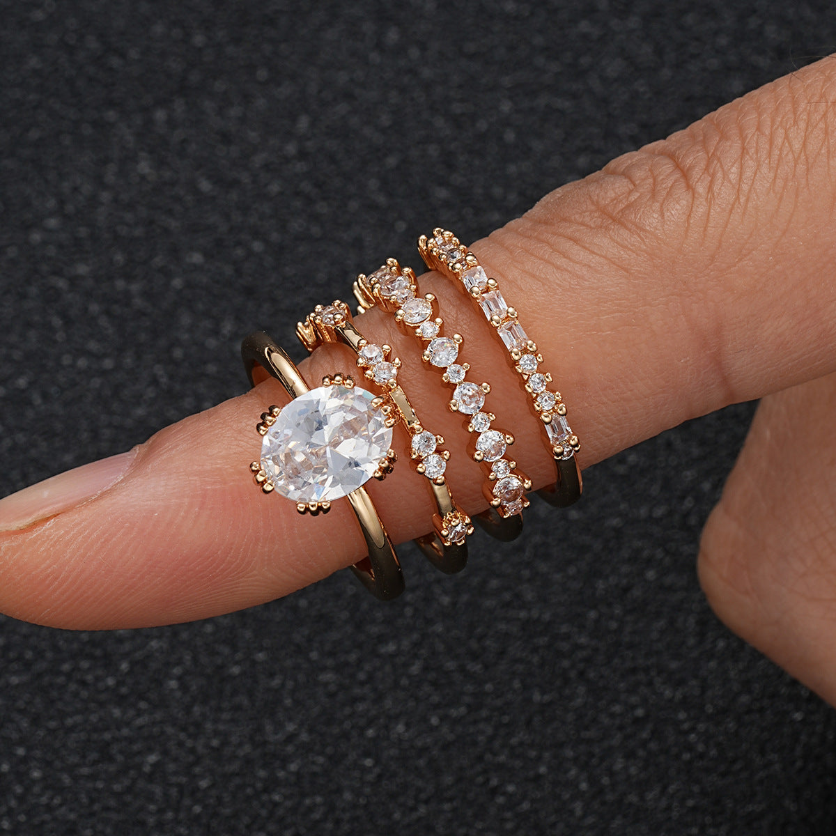Solène Viremont Ring Set | Gold Maya Henry Jewelry