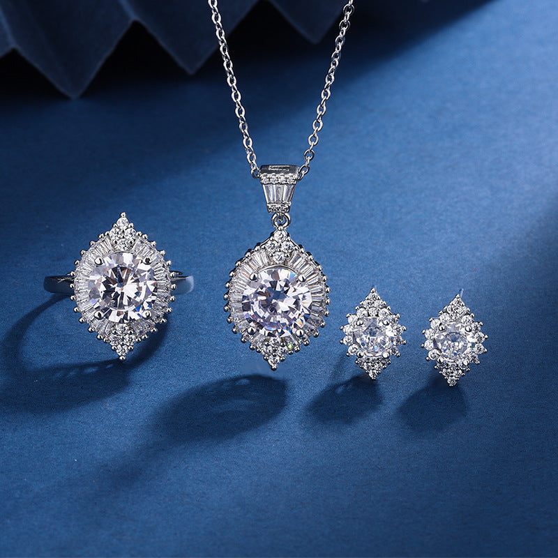 Aria Gaze Set | White Gold Maya Henry Jewelry