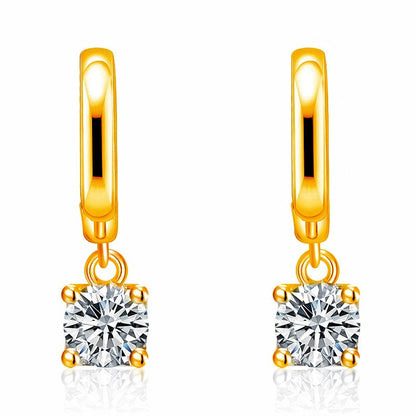 Aurora Square Drop Earrings | Gold Maya Henry Jewelry