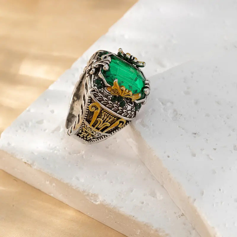 Klara Emerin Ring | Mixed Gold Maya Henry Jewelry
