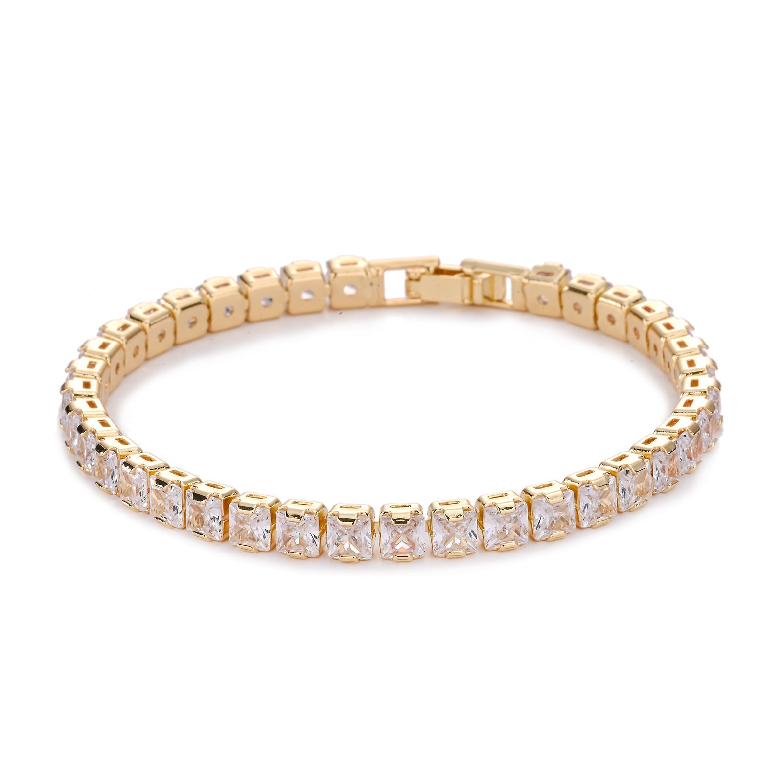 Square Tennis Bracelet | Gold Maya Henry Jewelry