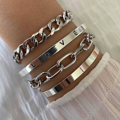 Elan Mercer Bracelet Set | White Gold Maya Henry Jewelry