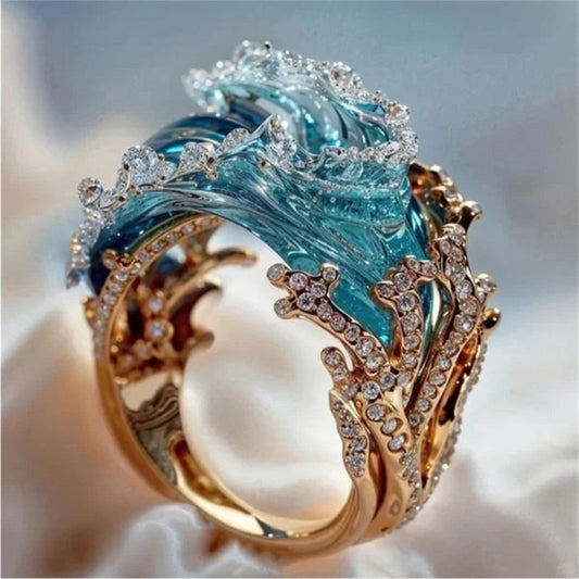 Ocean's Embrace Ring: Timeless Elegance Maya Henry Jewelry