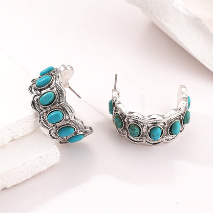 Azurella Shoreline Earrings | White Gold Maya Henry Jewelry