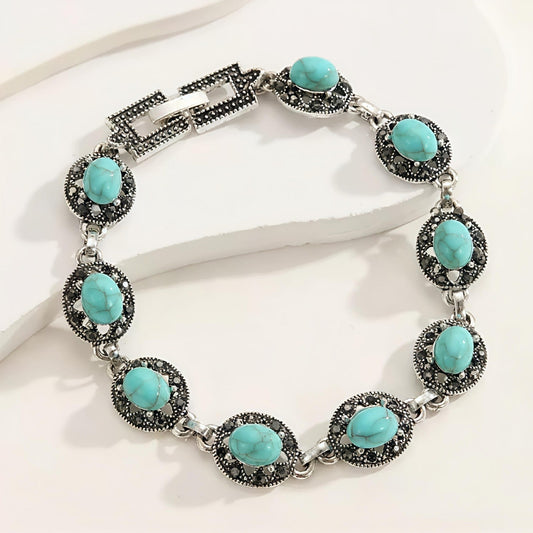 Corvelle Noble Emblem Bracelet | White Gold Maya Henry Jewelry