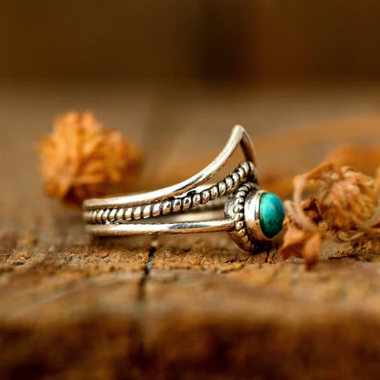 Velora Turquoise Beaded Ring | Gold Maya Henry Jewelry