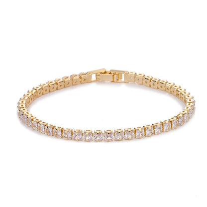 Square Tennis Bracelet | Gold Maya Henry Jewelry