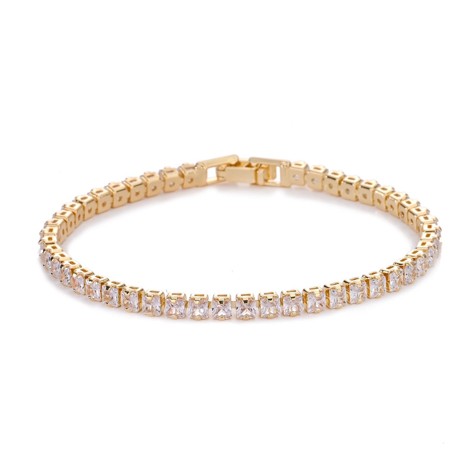 Square Tennis Bracelet | Gold Maya Henry Jewelry
