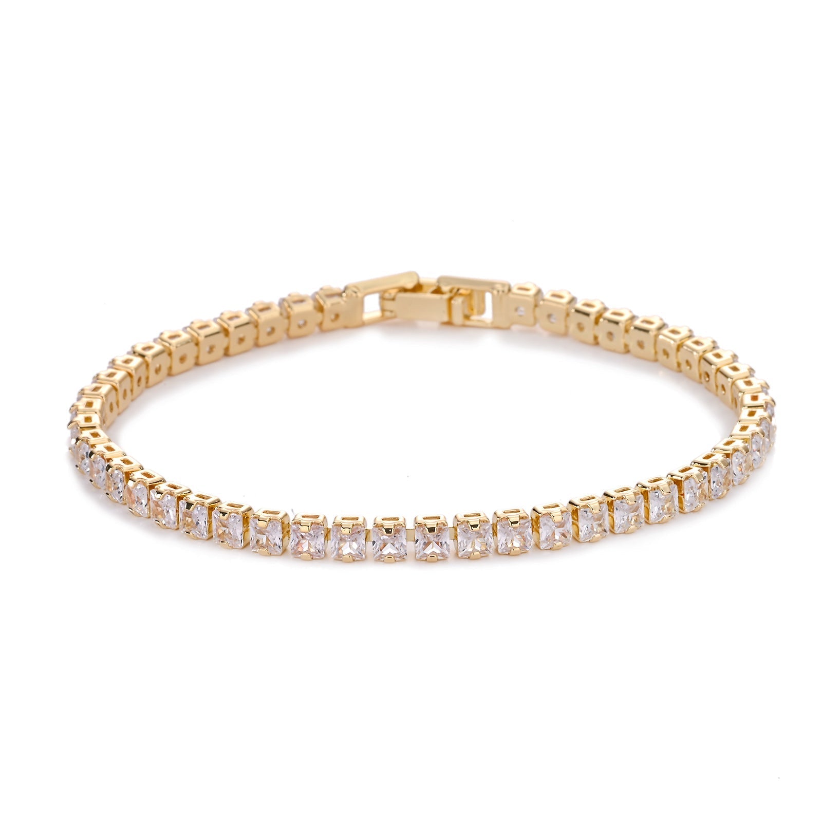 Square Tennis Bracelet | Gold Maya Henry Jewelry