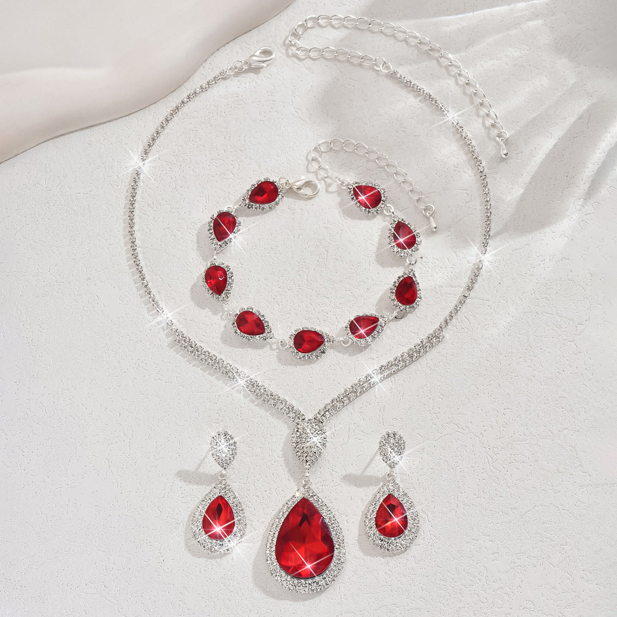 Thalira Bloodwynne Jewelry Set | White Gold Maya Henry Jewelry