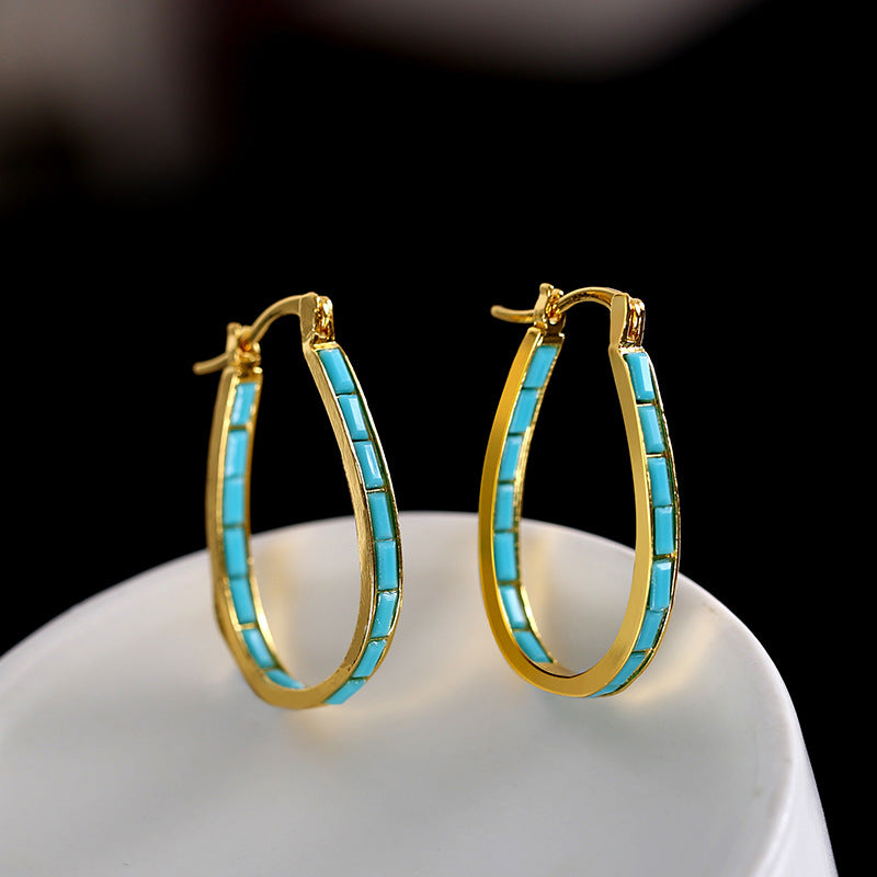 Caspian Edge Hoops | Gold Maya Henry Jewelry