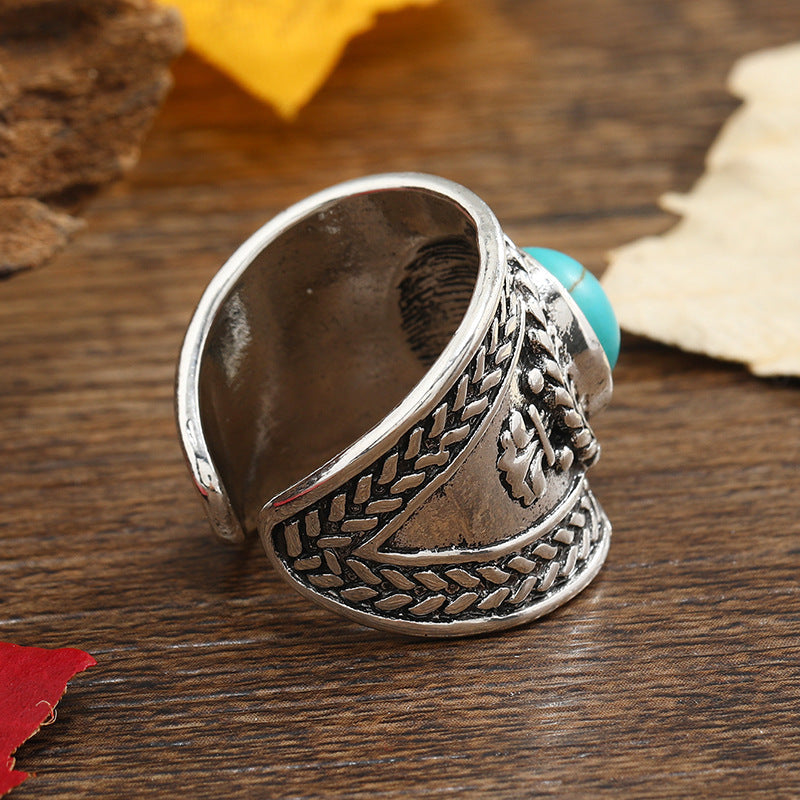 Ravik Stone Open Ring | White Gold Maya Henry Jewelry