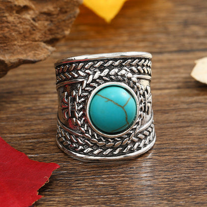 Ravik Stone Open Ring | White Gold Maya Henry Jewelry