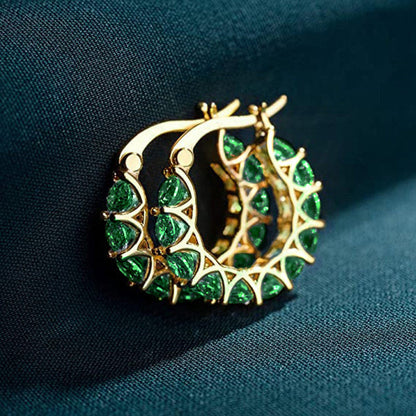 Elena Marlowe Hoop Earrings | White Gold Maya Henry Jewelry
