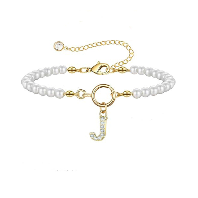 Auden Clé Letter Bracelet | Gold Maya Henry Jewelry
