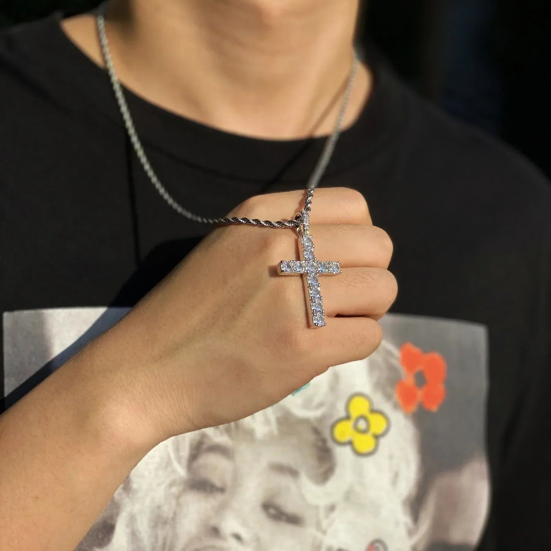 Cross Necklace | White Gold Maya Henry Jewelry