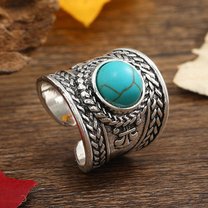 Ravik Stone Open Ring | White Gold Maya Henry Jewelry