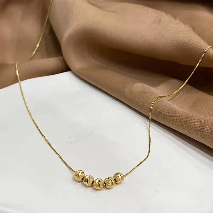 Serena Granata Necklace | White Gold Maya Henry Jewelry