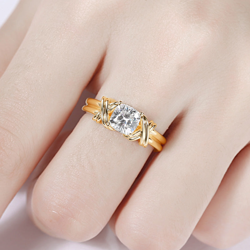 Knotted Band Statement Ring | Gold Maya Henry Jewelry
