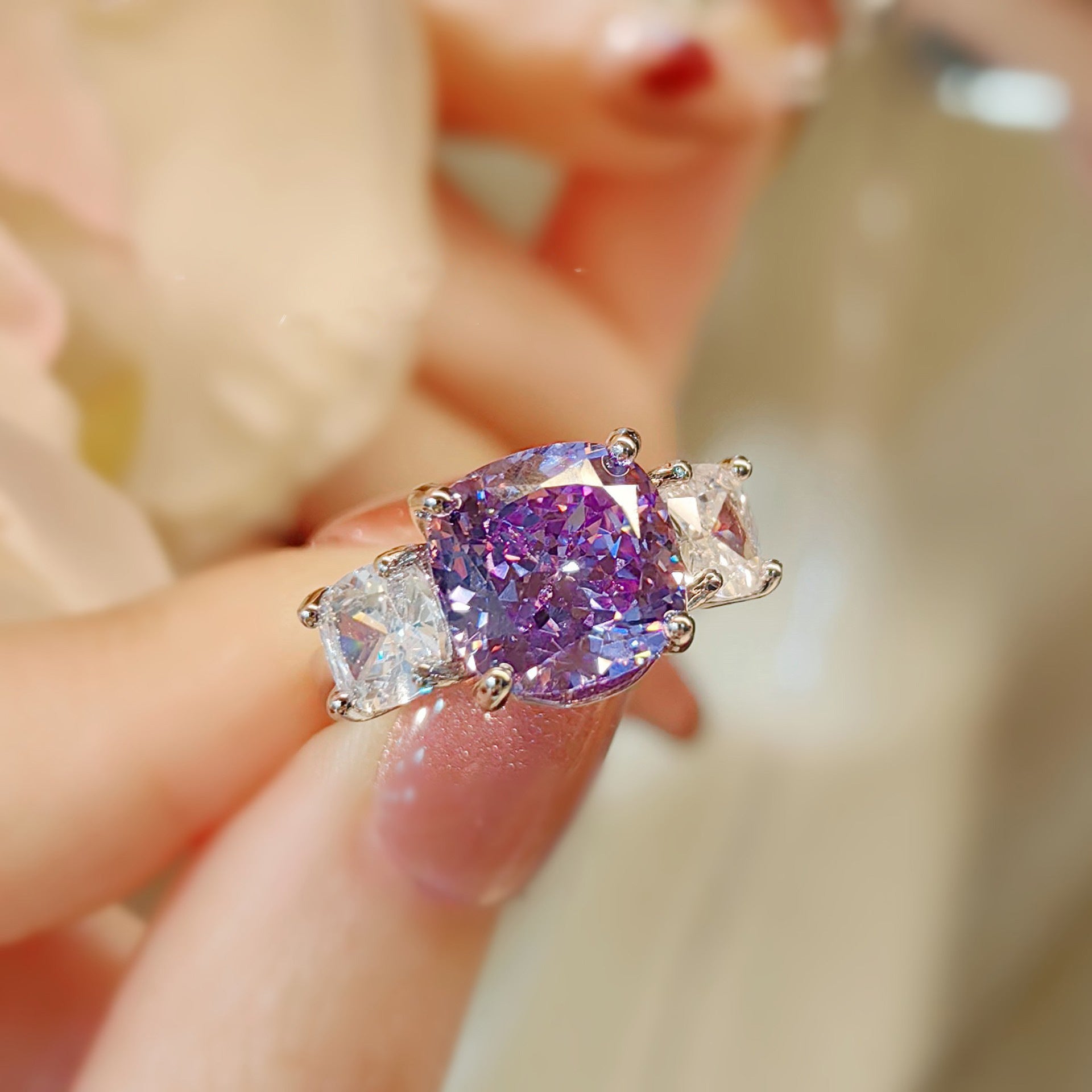 Adeline Violetta Set | White Gold Maya Henry Jewelry
