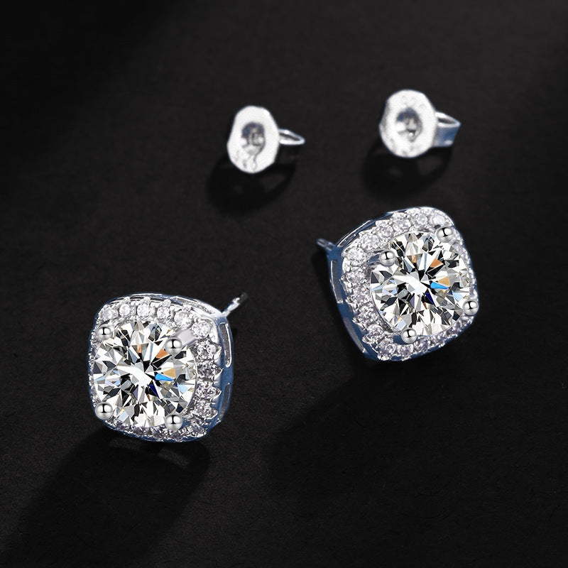 Elena Crystal Set | White Gold Maya Henry Jewelry