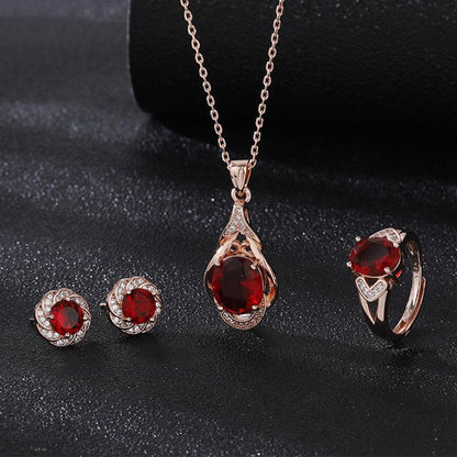 Elysia Roseray Set | Rose Gold Maya Henry Jewelry