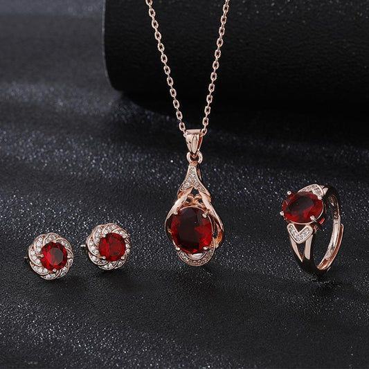 Elysia Roseray Set | Rose Gold Maya Henry Jewelry