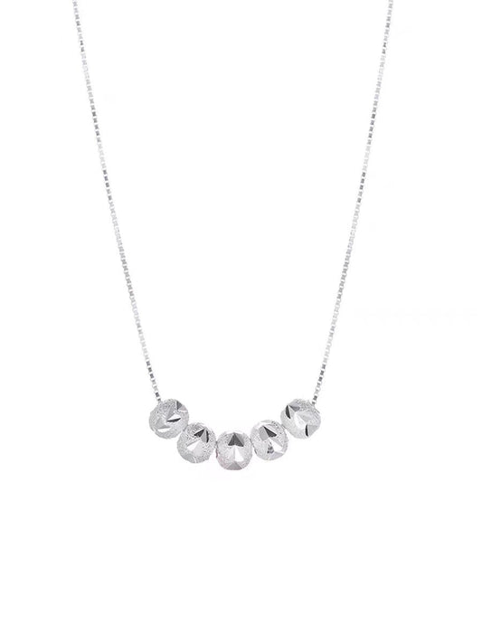 Serena Granata Necklace | White Gold Maya Henry Jewelry