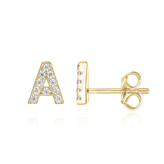 Initial Earring 1pc | Gold Maya Henry Jewelry