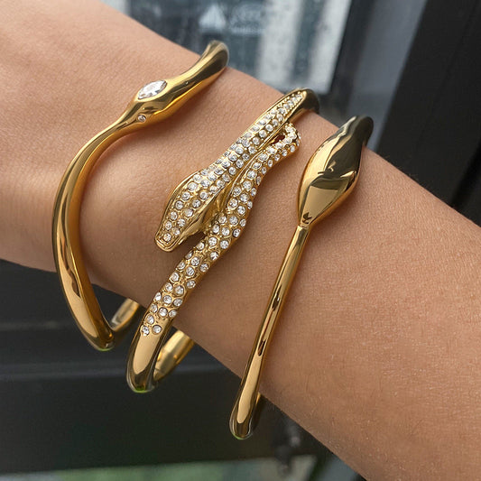 Cassian Veyne Bracelet Set | Gold Maya Henry Jewelry