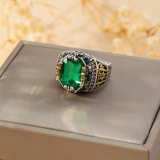 Klara Emerin Ring | Mixed Gold Maya Henry Jewelry