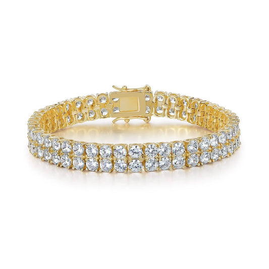 Double Row Tennis Bracelet | Gold Maya Henry Jewelry