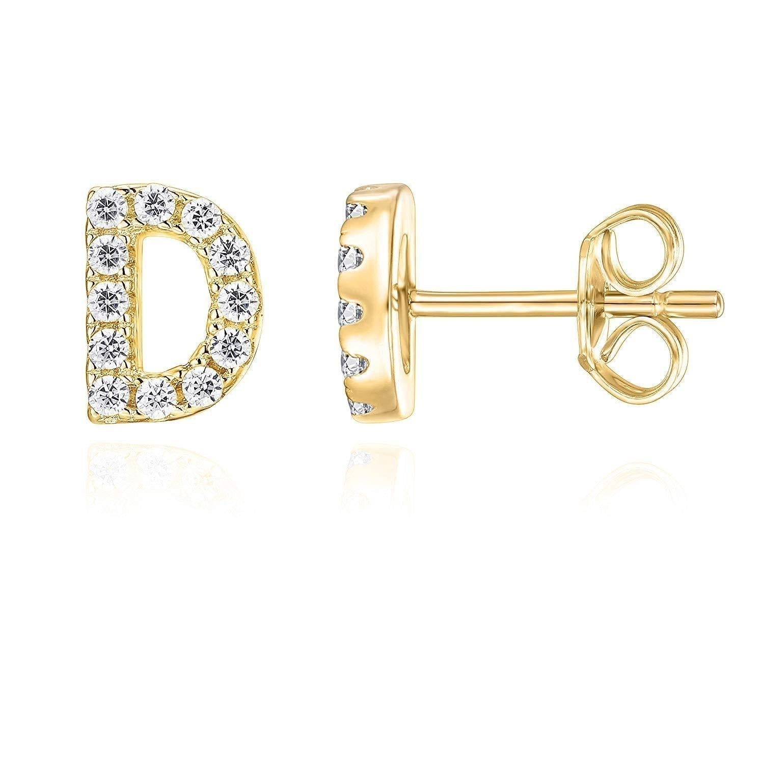 Initial Earring 1pc | Gold Maya Henry Jewelry