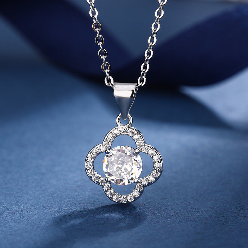 Aria Clover Charm Set | White Gold Maya Henry Jewelry