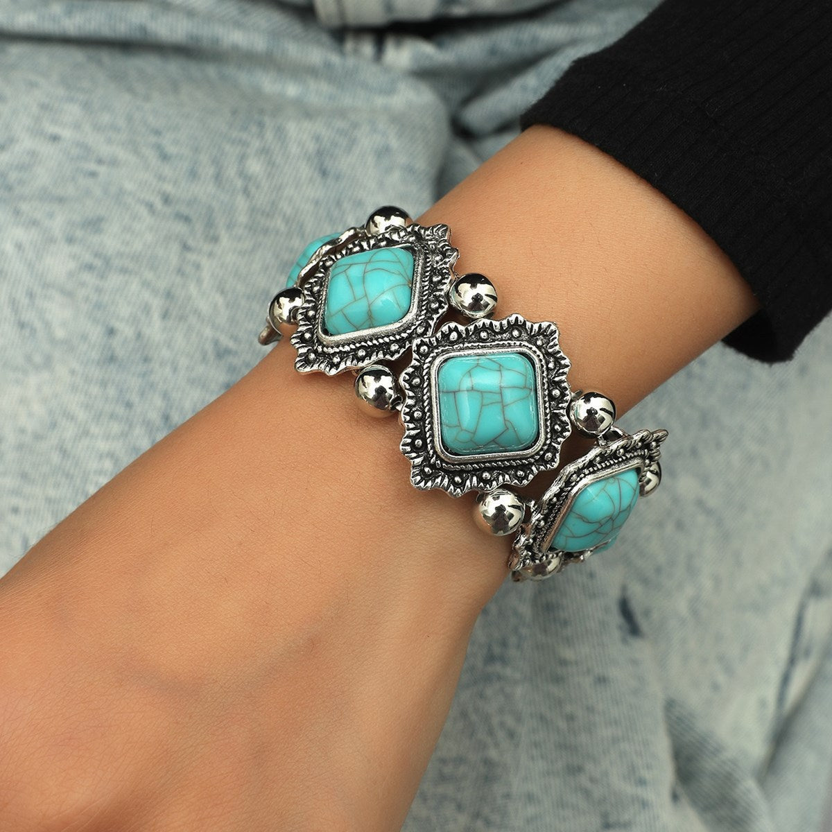 Sedara Relic Bracelet | White Gold Maya Henry Jewelry
