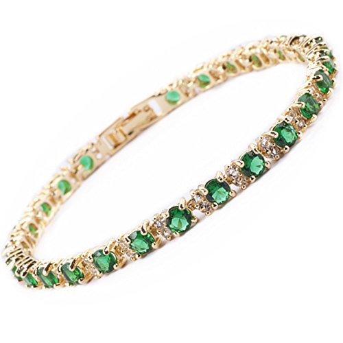 Emerald Trio Tennis Bracelet | Gold Maya Henry Jewelry